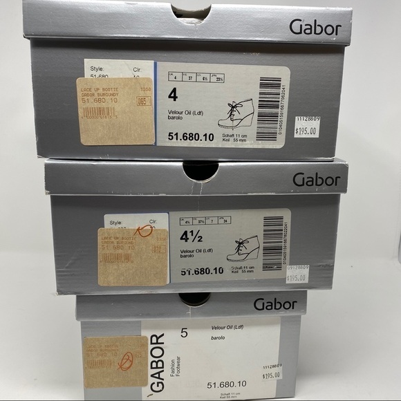 Gabor Barolo 51.680.10 lace up bootie burgundy - Picture 7 of 7